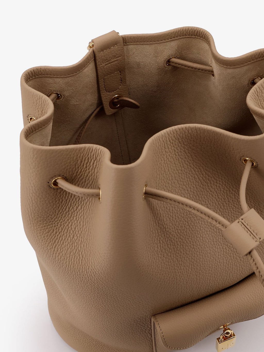 Loro Piana Extra Drawstring L27 leather backpack