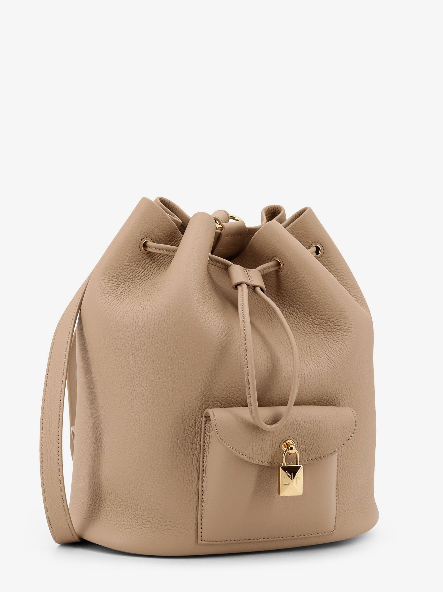 Loro Piana Extra Drawstring L27 leather backpack