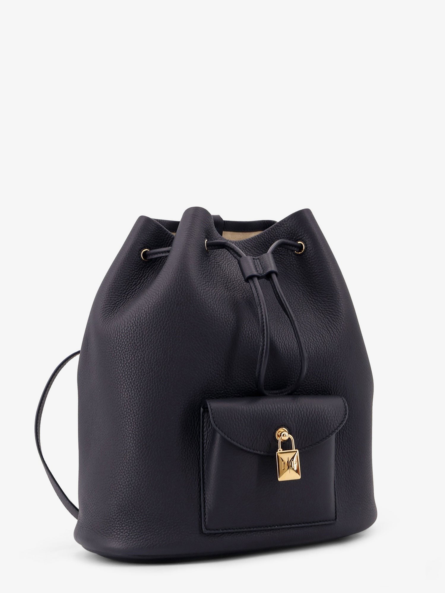 Loro Piana Extra Drawstring L27 leather backpack