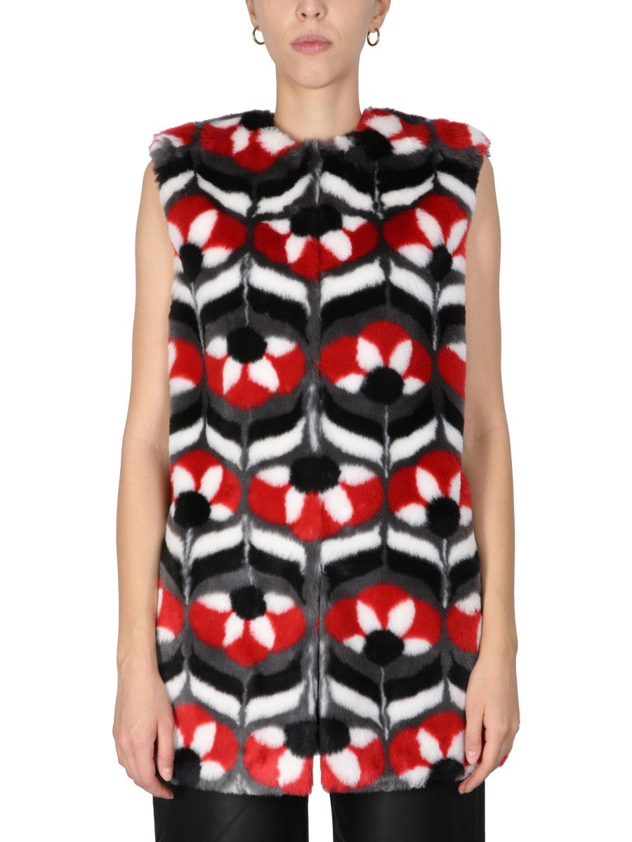 Boutique Moschino VEST VAN IMITATIEBONT