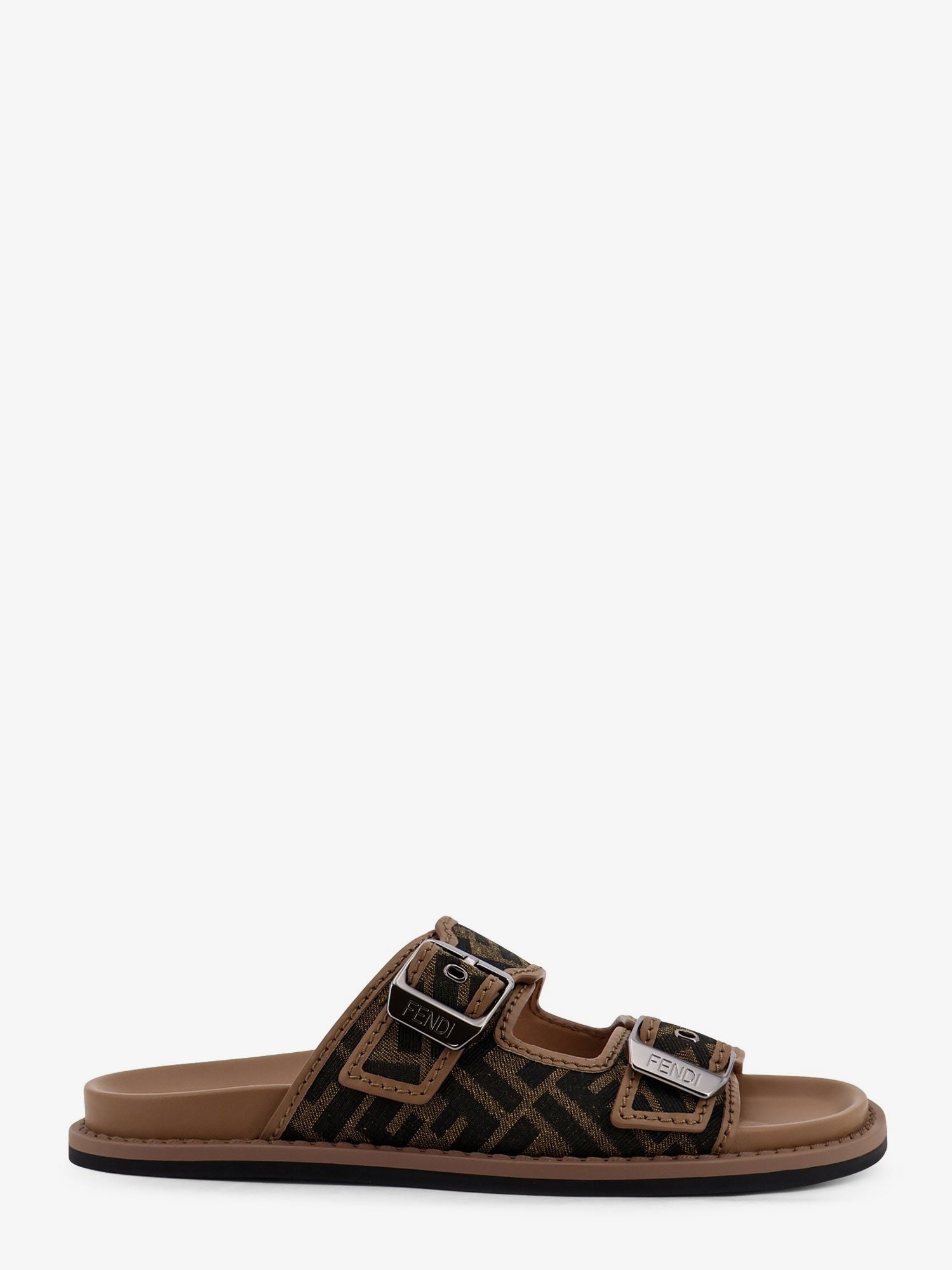 Fendi Feel sandály ze žakárové látky FF