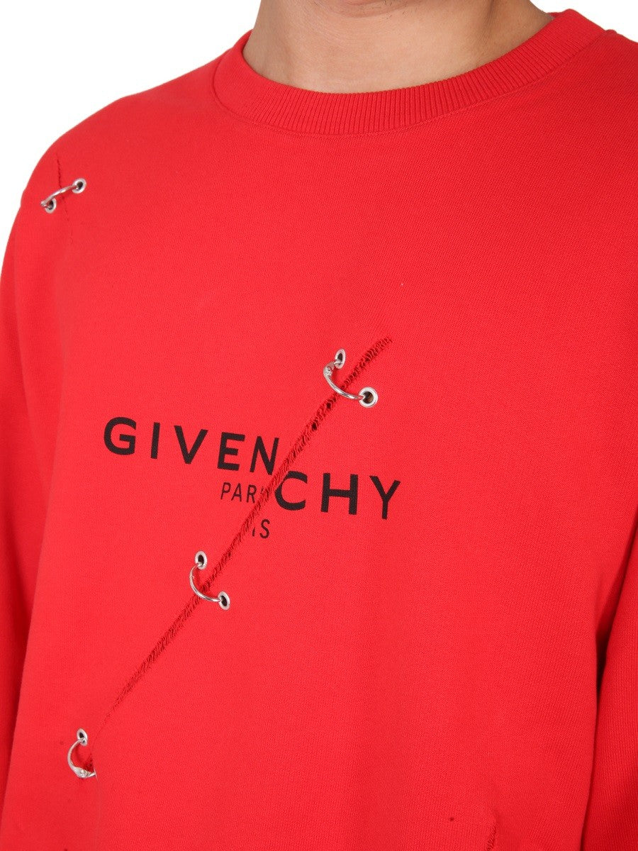 Givenchy SWEAT-SHIRT AVEC DÉTAILS MÉTALLIQUES