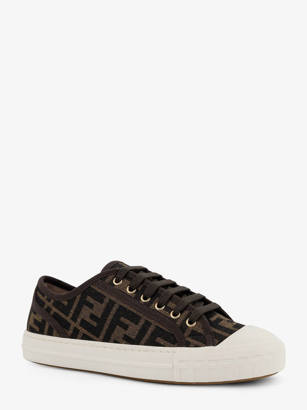 Fendi Domino FF Jacquard fabric sneakers