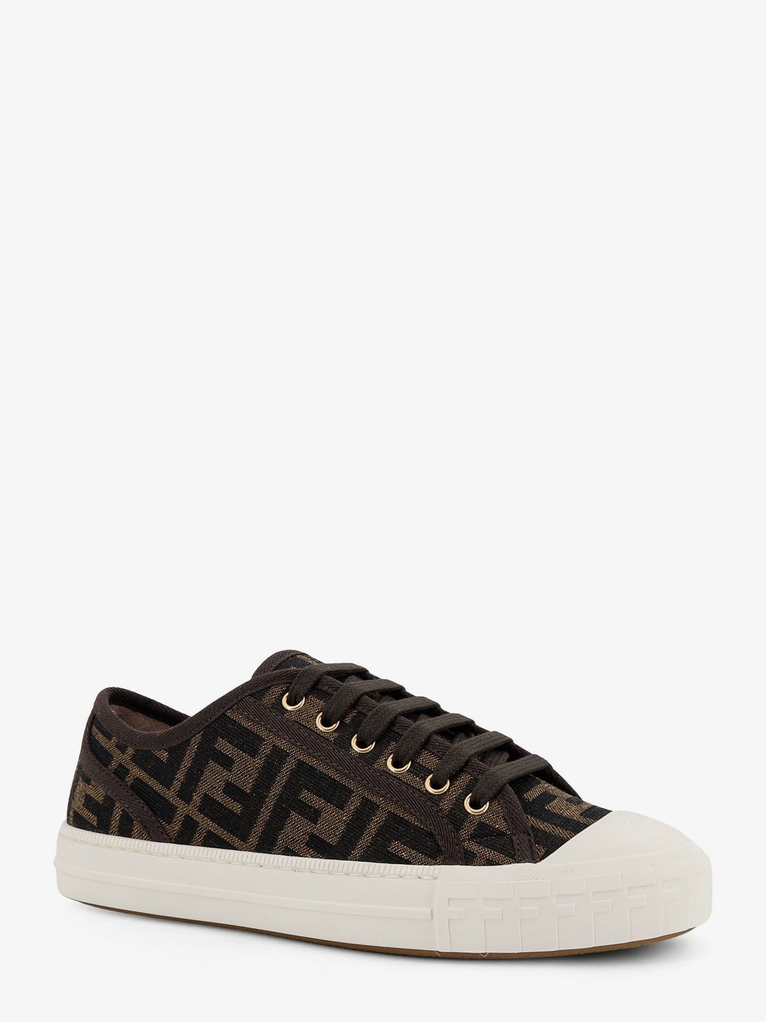 Fendi Domino FF Jacquard fabric sneakers