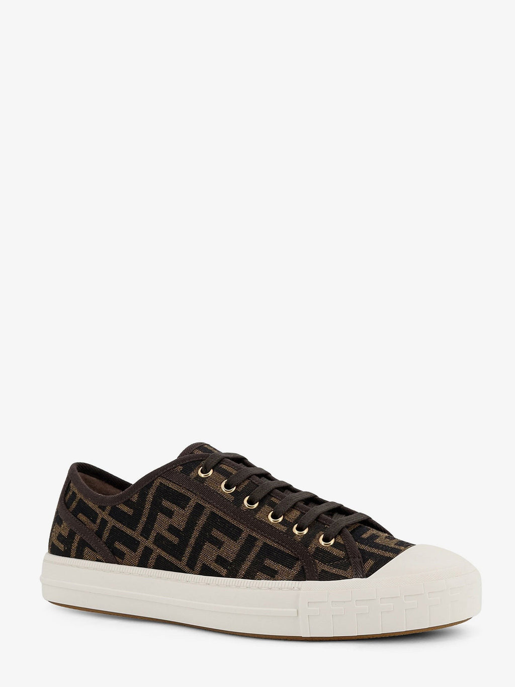Fendi Domino FF jacquard fabric sneakers