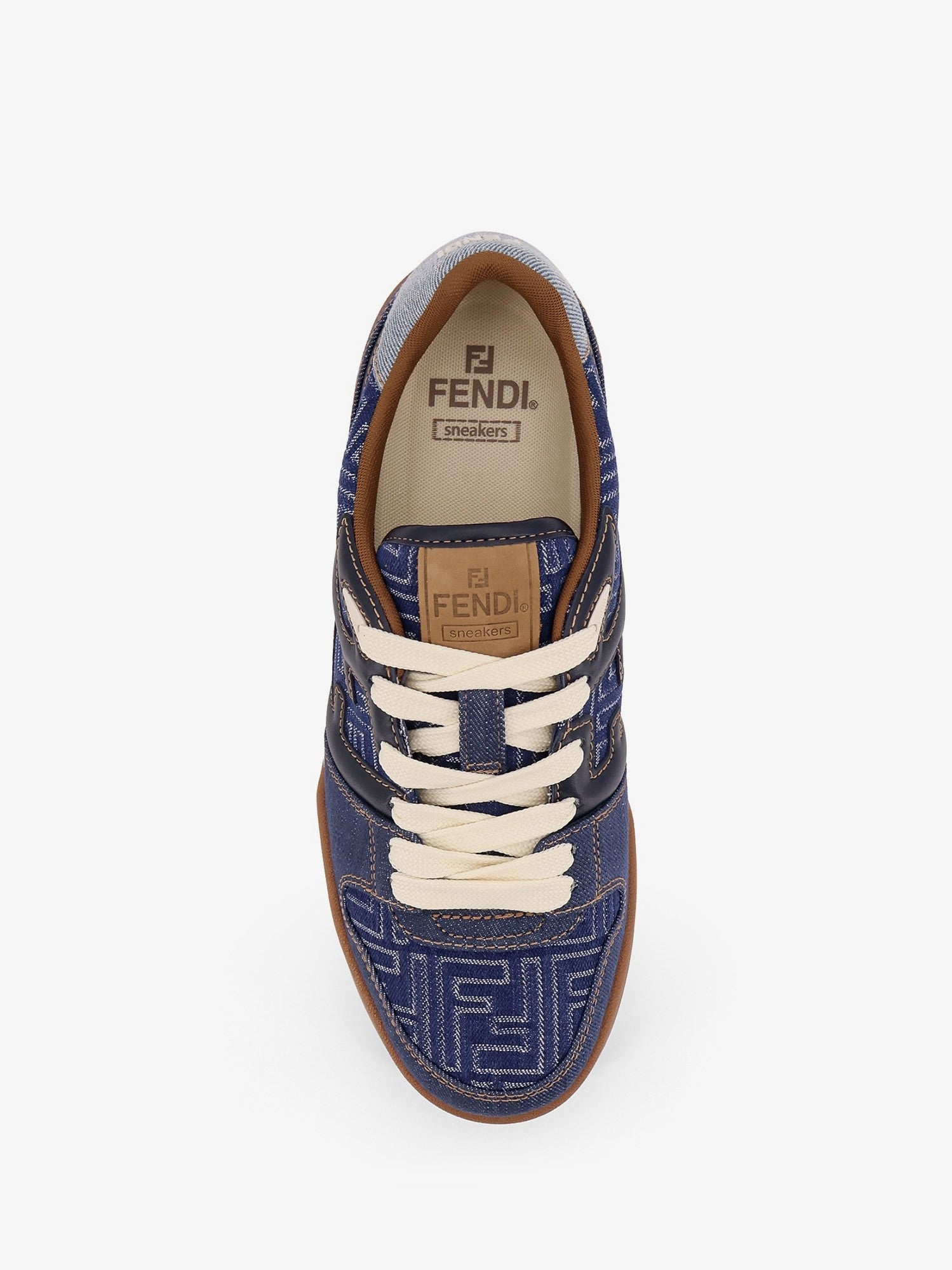 أحذية Fendi Match الرياضية من الدنيم