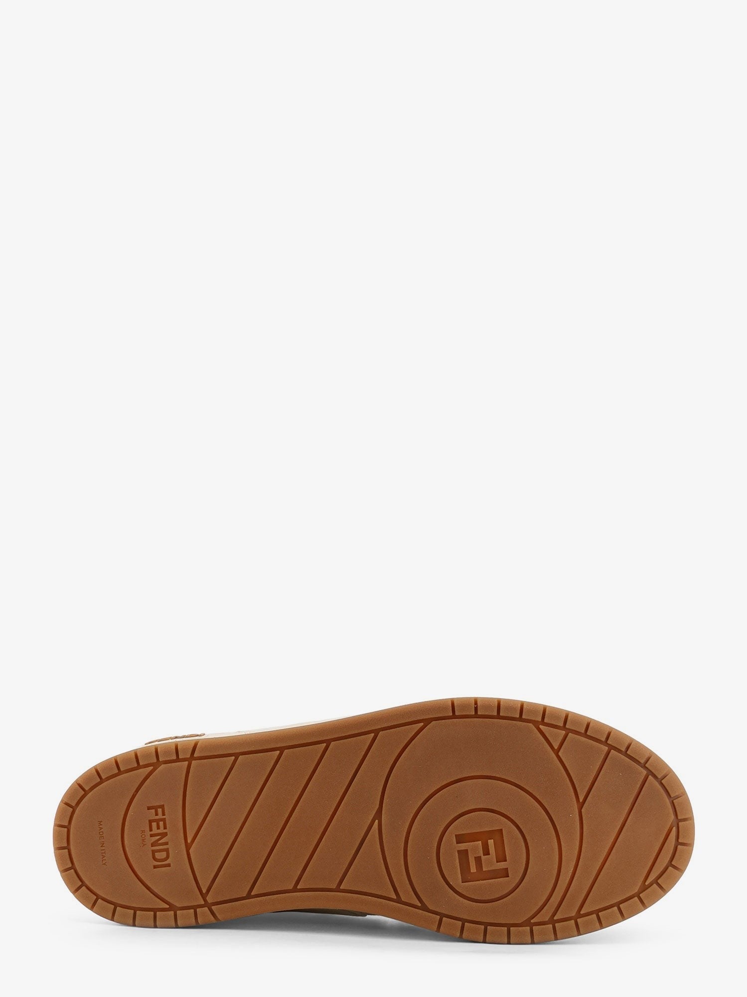 Fendi Match FF Jacquard and leather sneakers