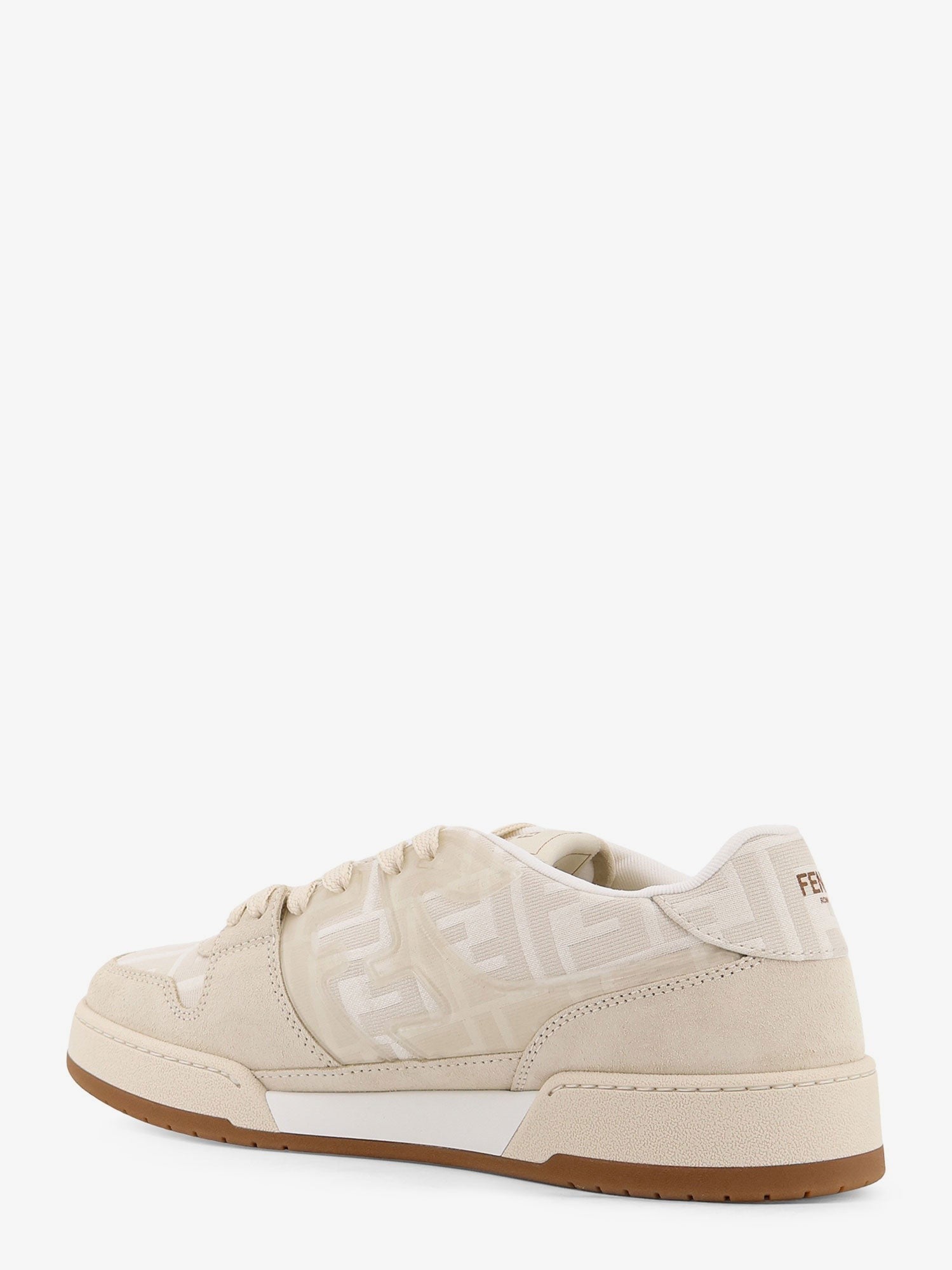 Fendi Match FF Jacquard and leather sneakers