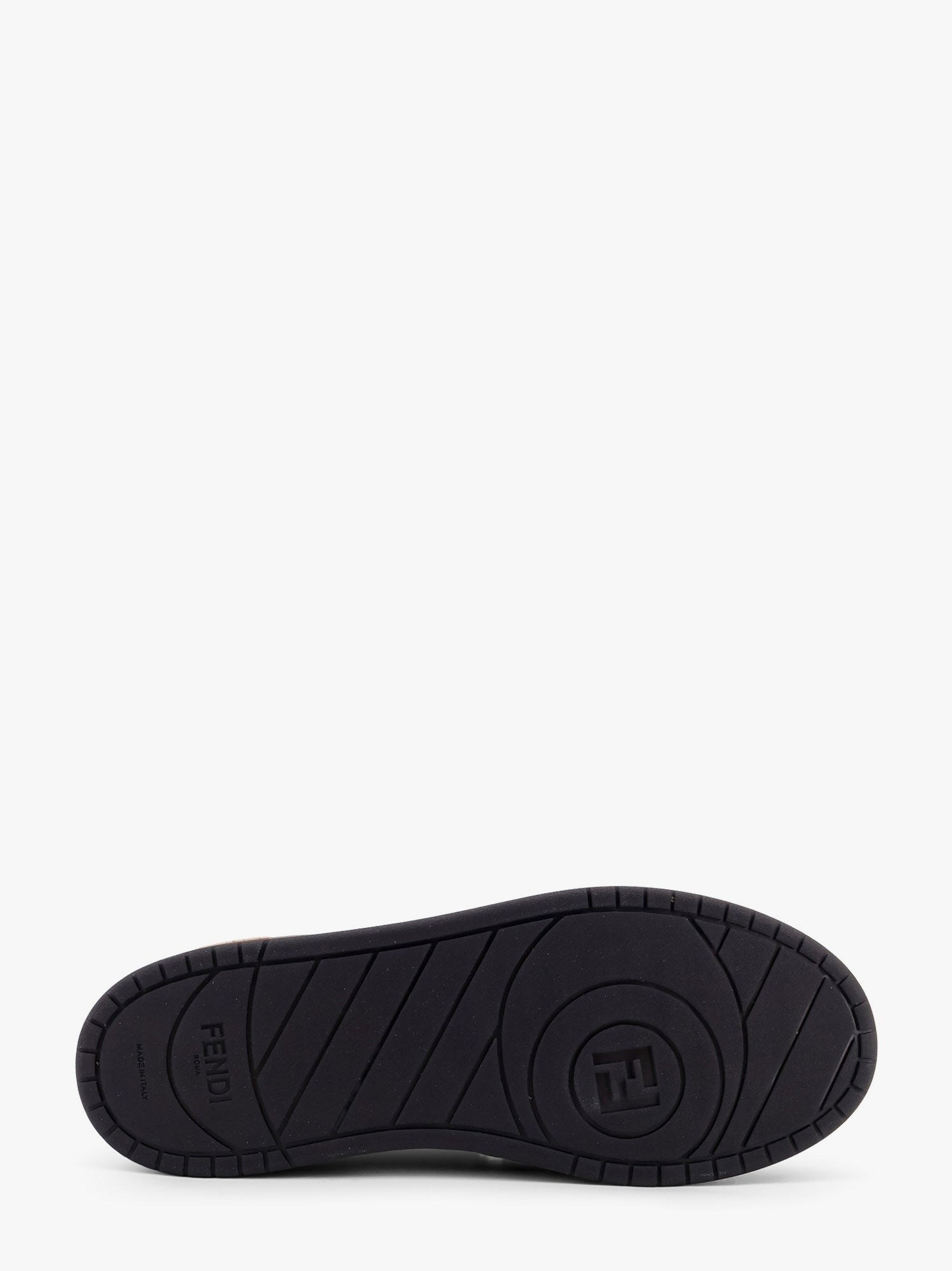 Fendi Match low-top FF jacquard fabric and suede sneakers