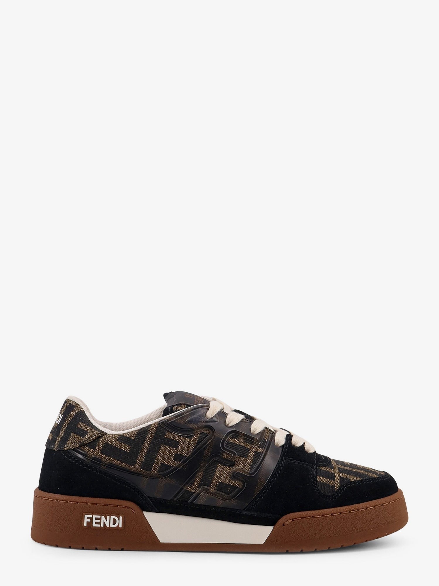 Fendi Match σουέτ sneakers με λεπτομέρειες υφάσματος ζακάρ FF