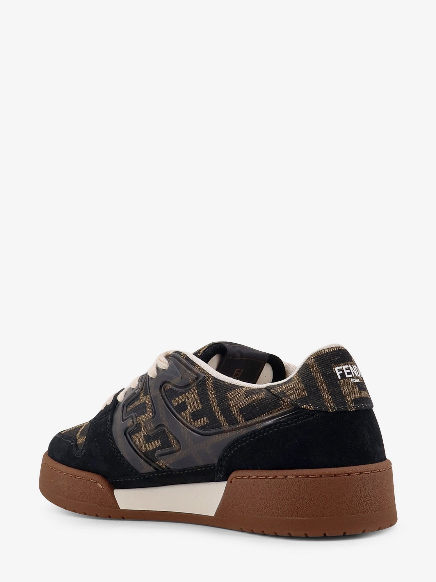 Fendi Match σουέτ sneakers με λεπτομέρειες υφάσματος ζακάρ FF