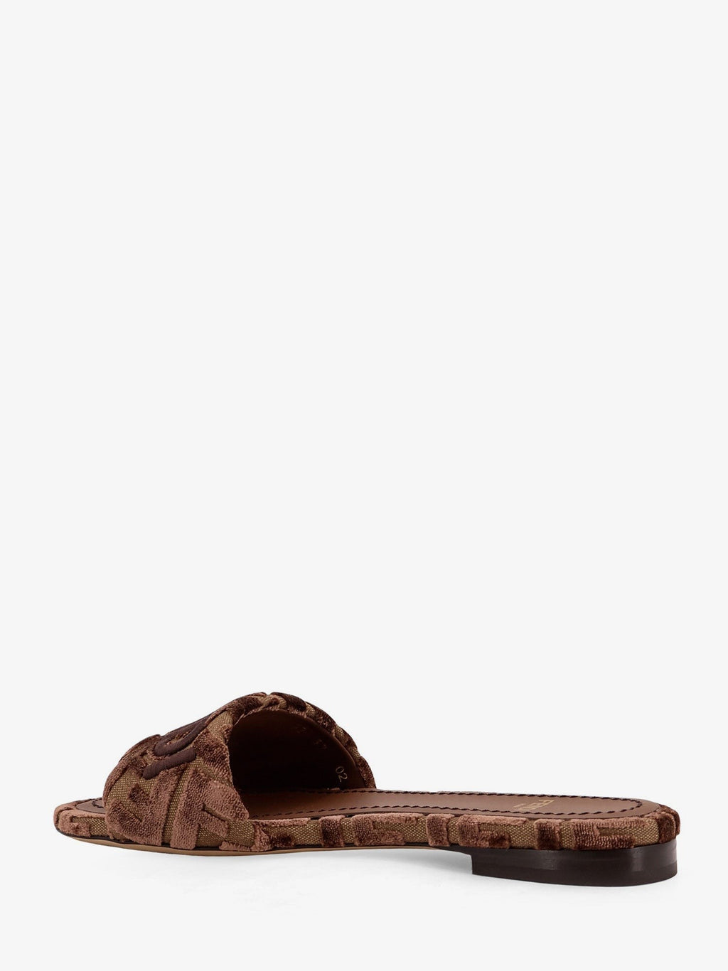 Fendi Sunshinew velvet slide