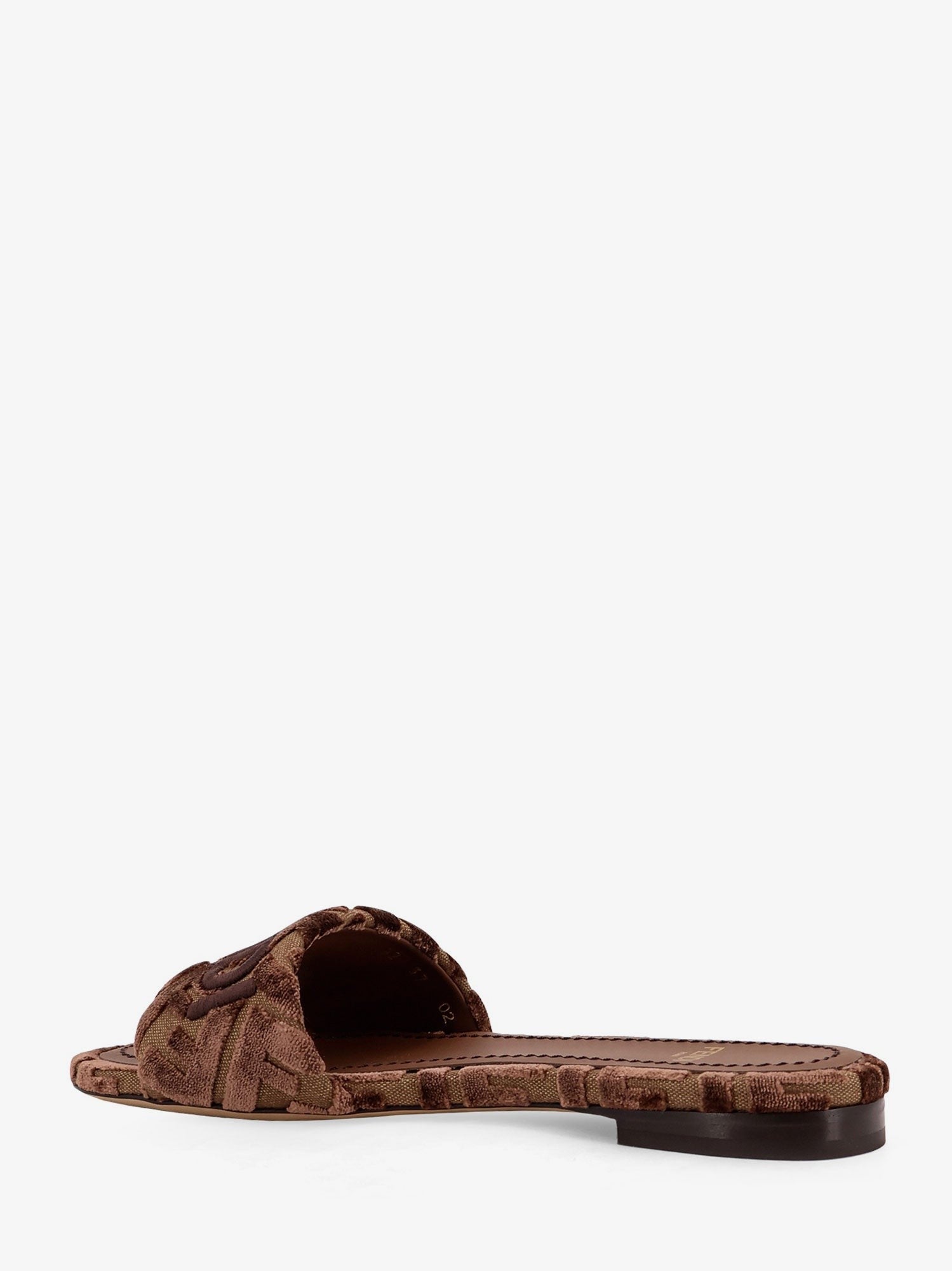 Fendi Sunshinew velvet slide