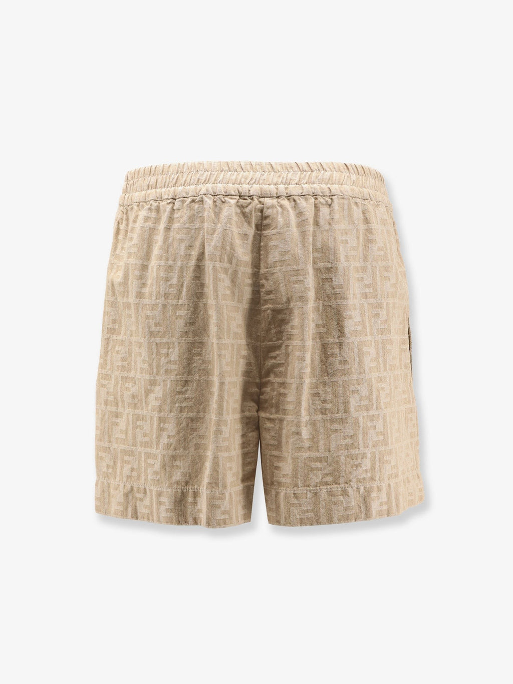 Fendi FF cotton and linen shorts