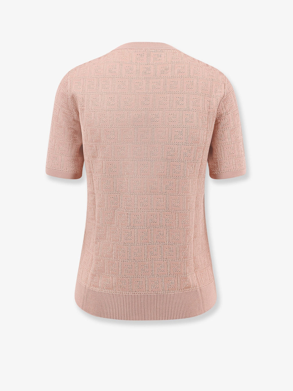 Fendi Medvilnės mišinio marškinėliai su viso paviršiaus FF logotipu