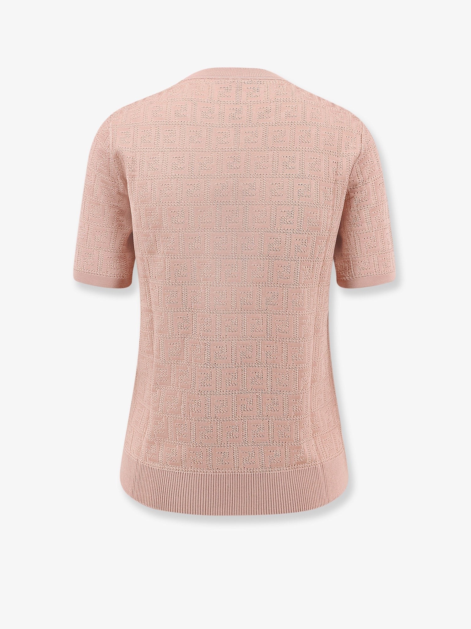 Fendi Cotton blend T-shirt with all-over FF logo