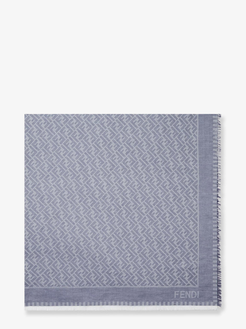 Fendi FF jacquard cotton shawl