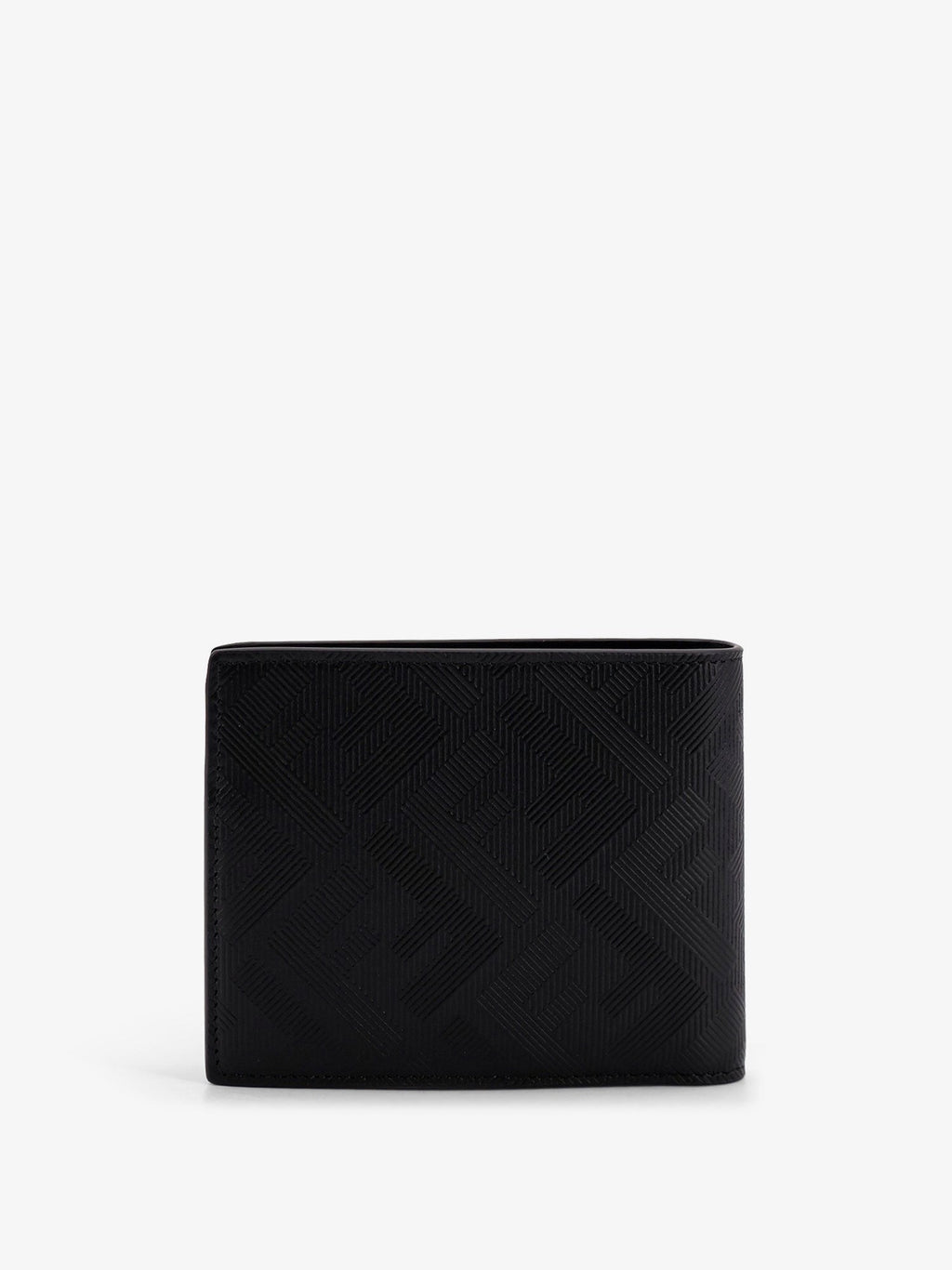 Fendi FF jacquard fabric and leather bifold wallet