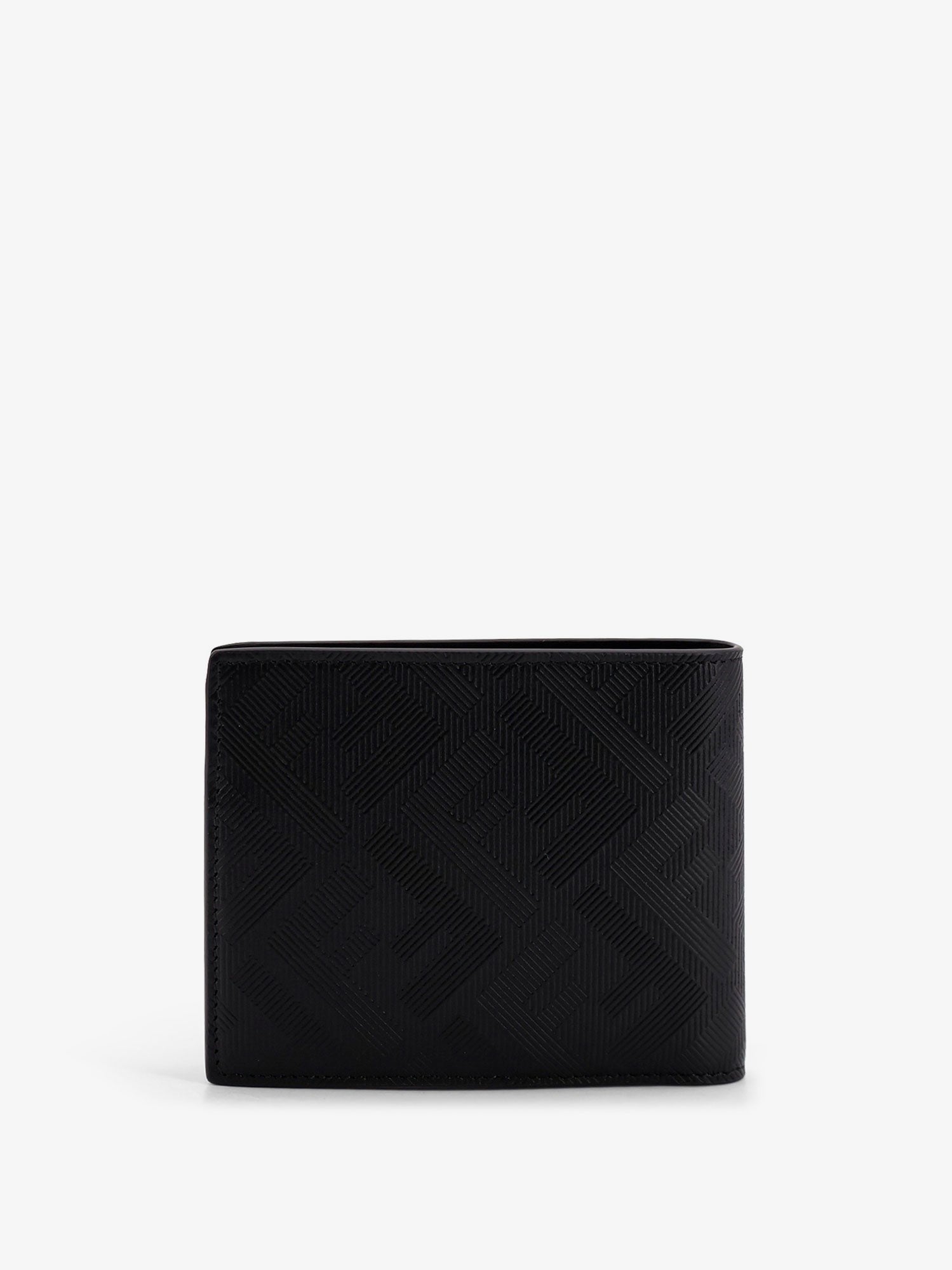 Fendi FF jacquard fabric and leather bifold wallet