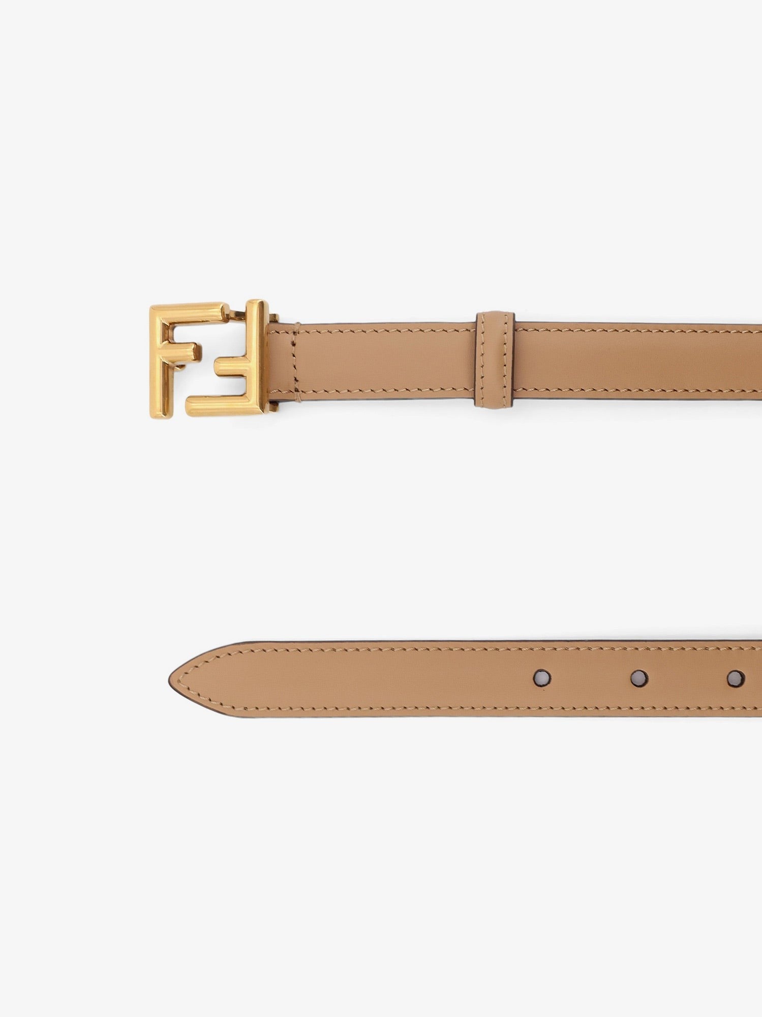 Fendi FF leather belt