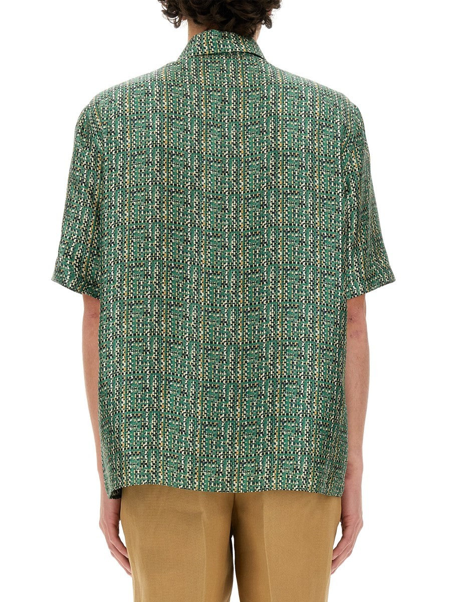 Camisa de seda Fendi FF