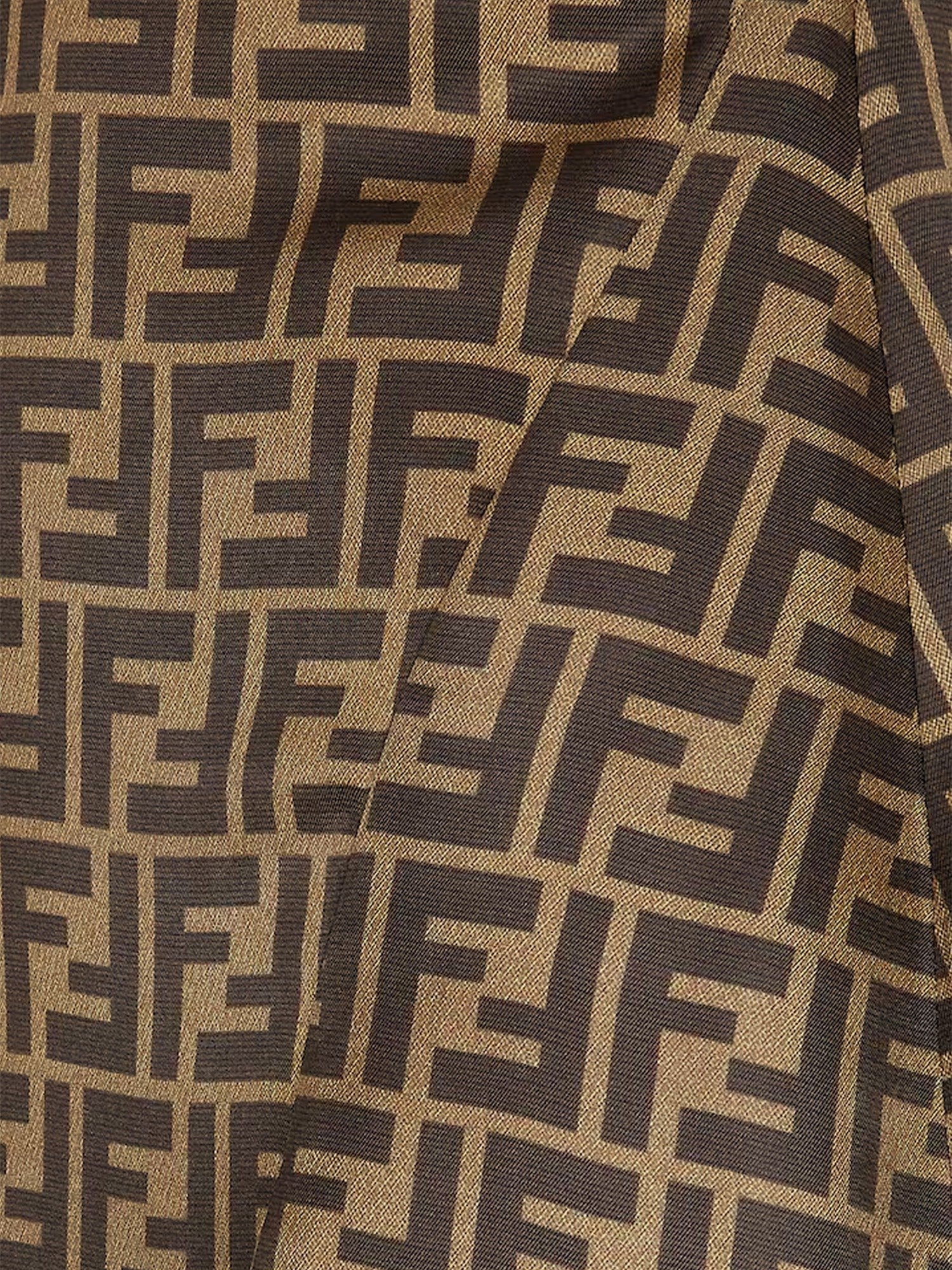 Fendi FF silk skirt