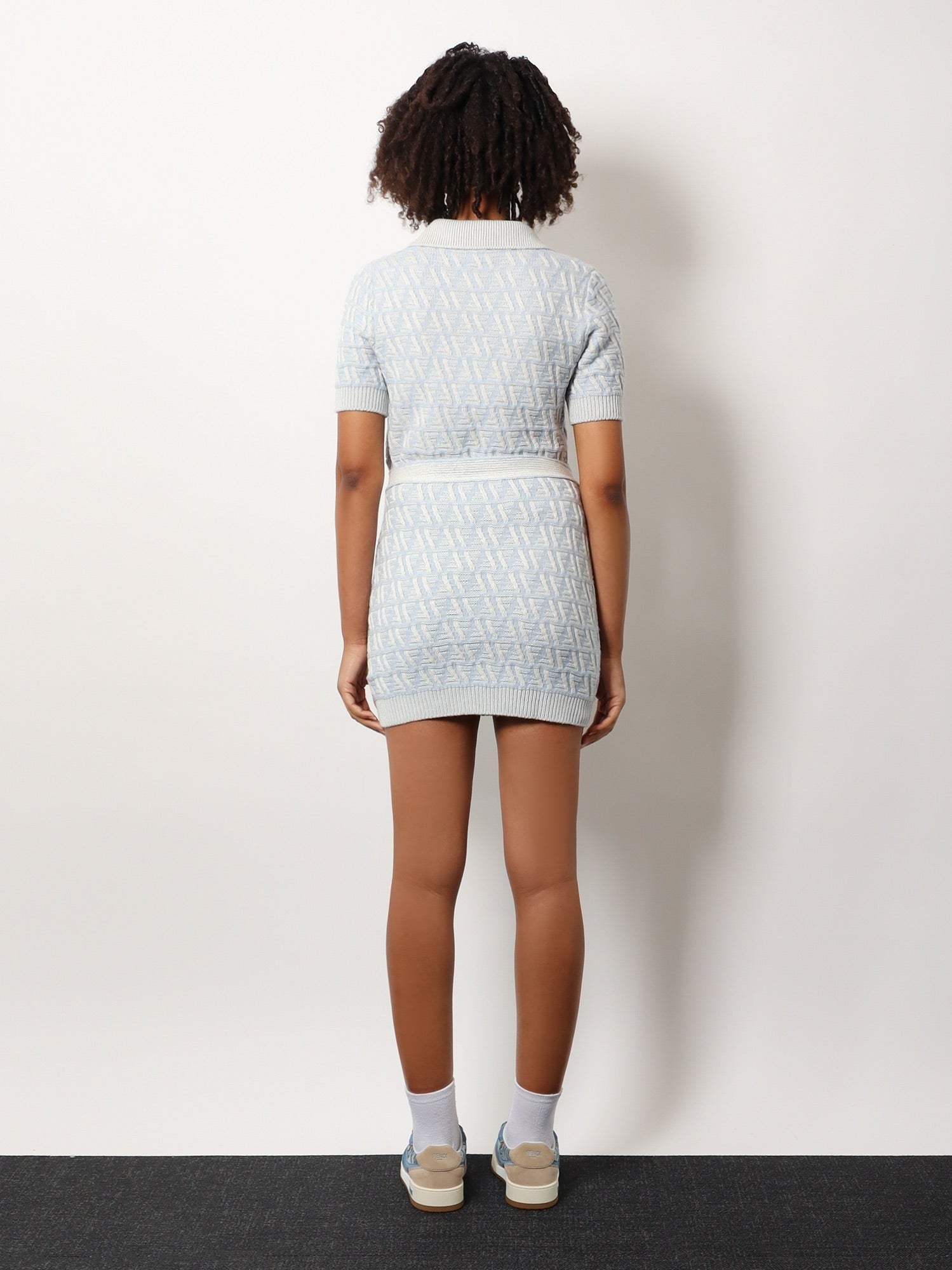 Fendi Ff wool and cashmere skirt