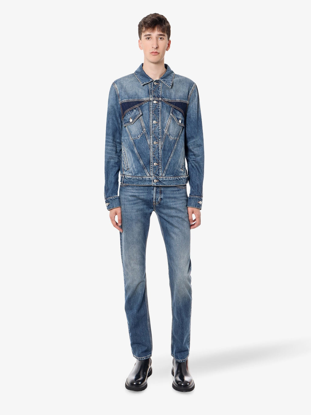 Alexander Mcqueen Ötzsebes pamut farmernadrág