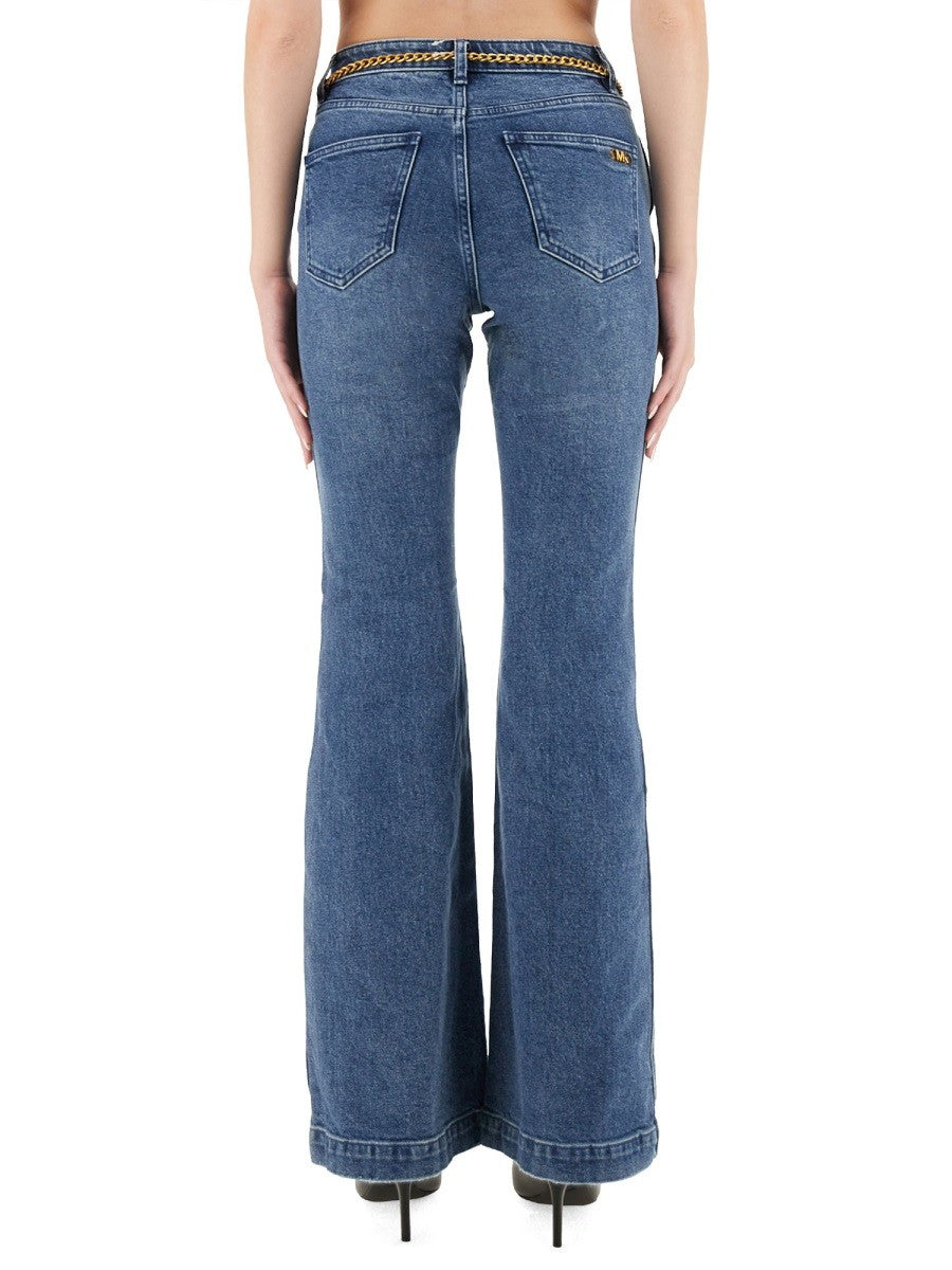 Michael By Michael Kors FLARED JEANS WITH BELT