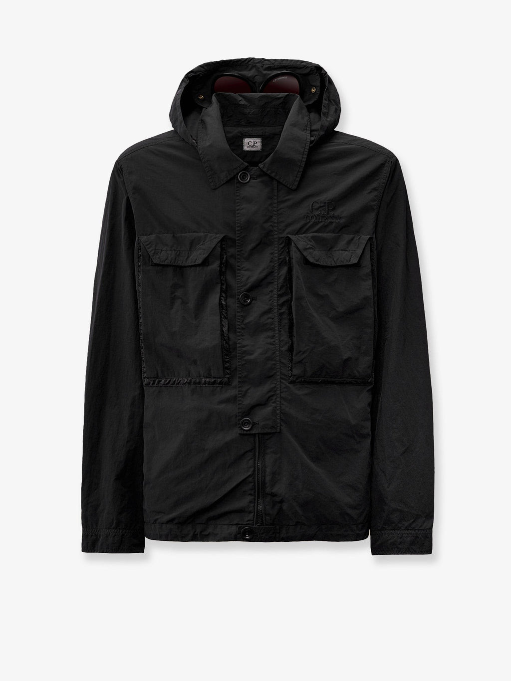 CP Company Flatt Nylon bunda s vyšívaným logem