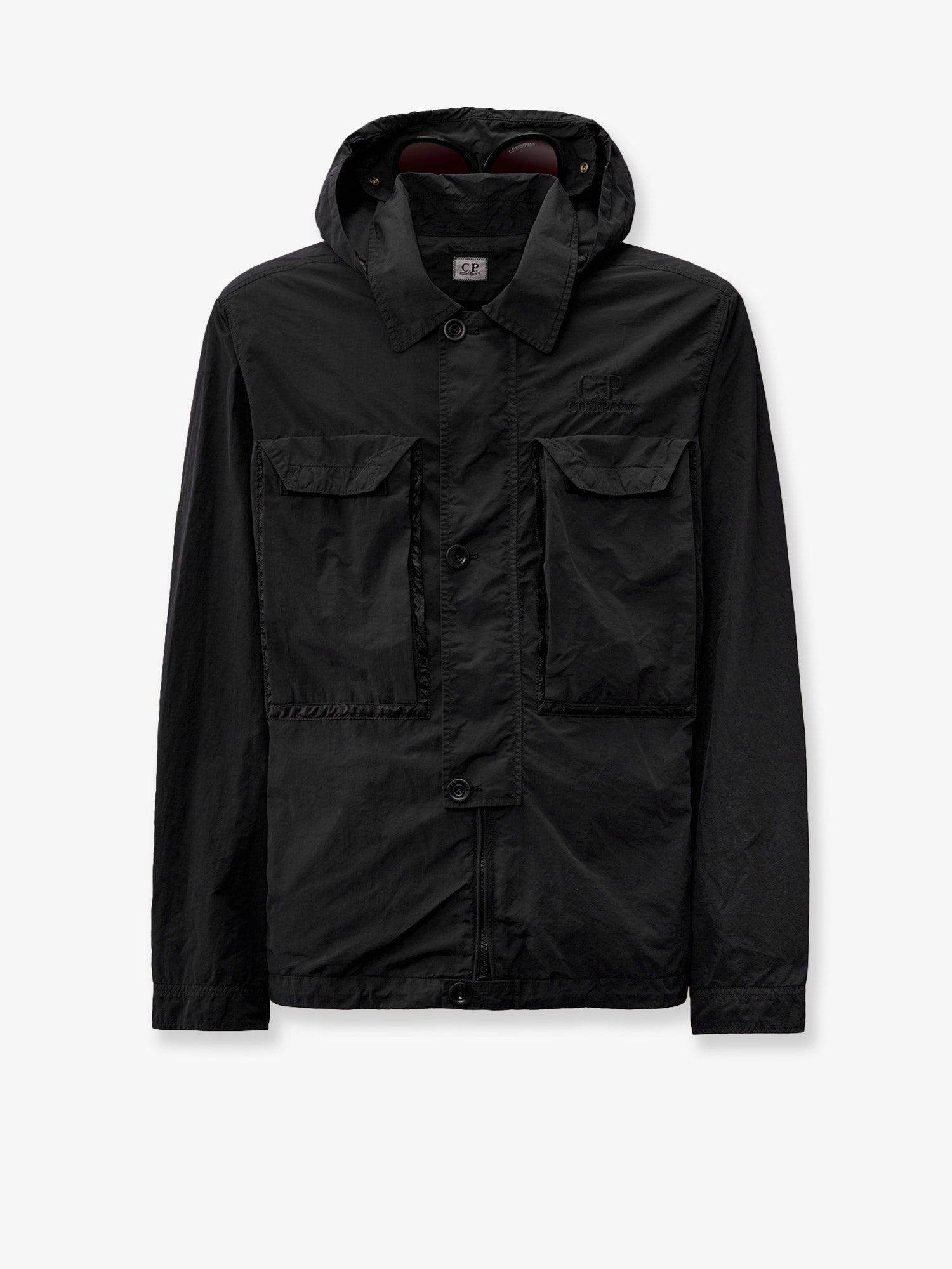 CP Company Flatt Nylon bunda s vyšívaným logem