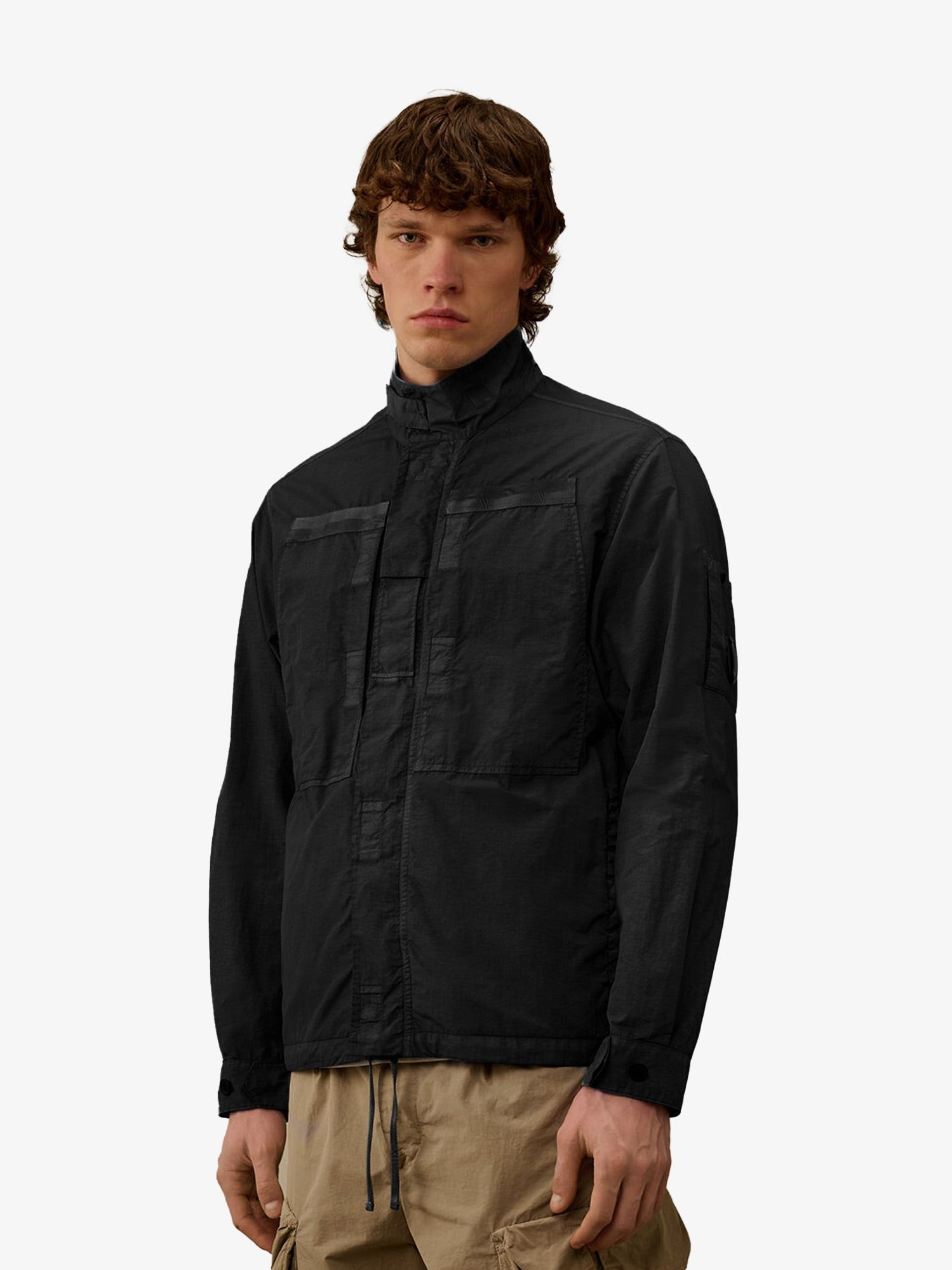 CP Company Flatt Nylon jacket with Logo iconic detail