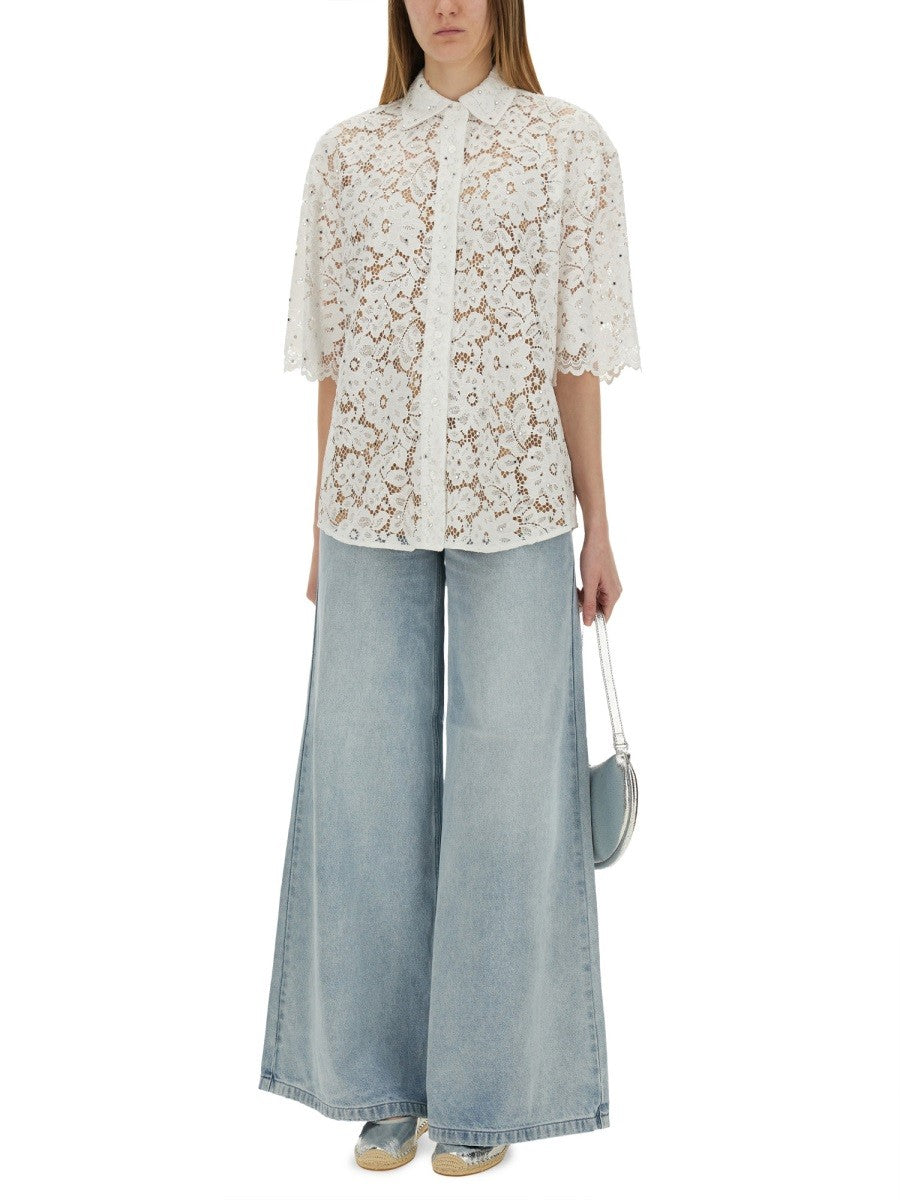 Michael By Michael Kors FLORAL LACE SHIRT