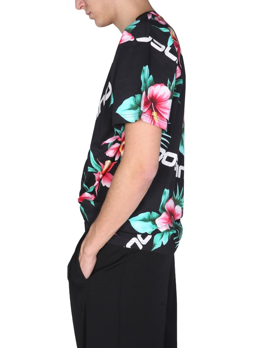Moschino FLORAL PRINT T-SHIRT