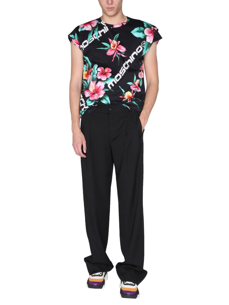 Moschino FLORAL PRINT T-SHIRT