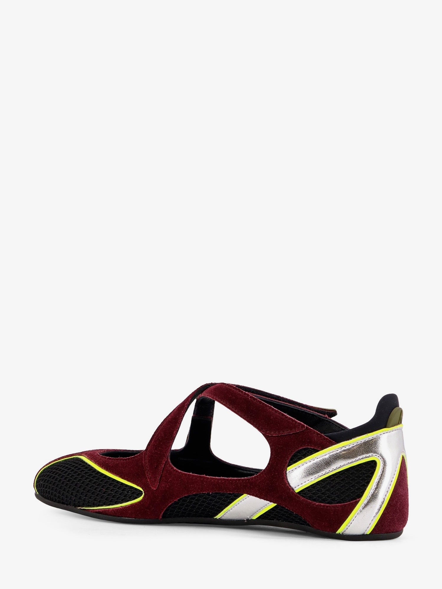 The Attico Foor 01 mesh and suede Ballerinas Flat