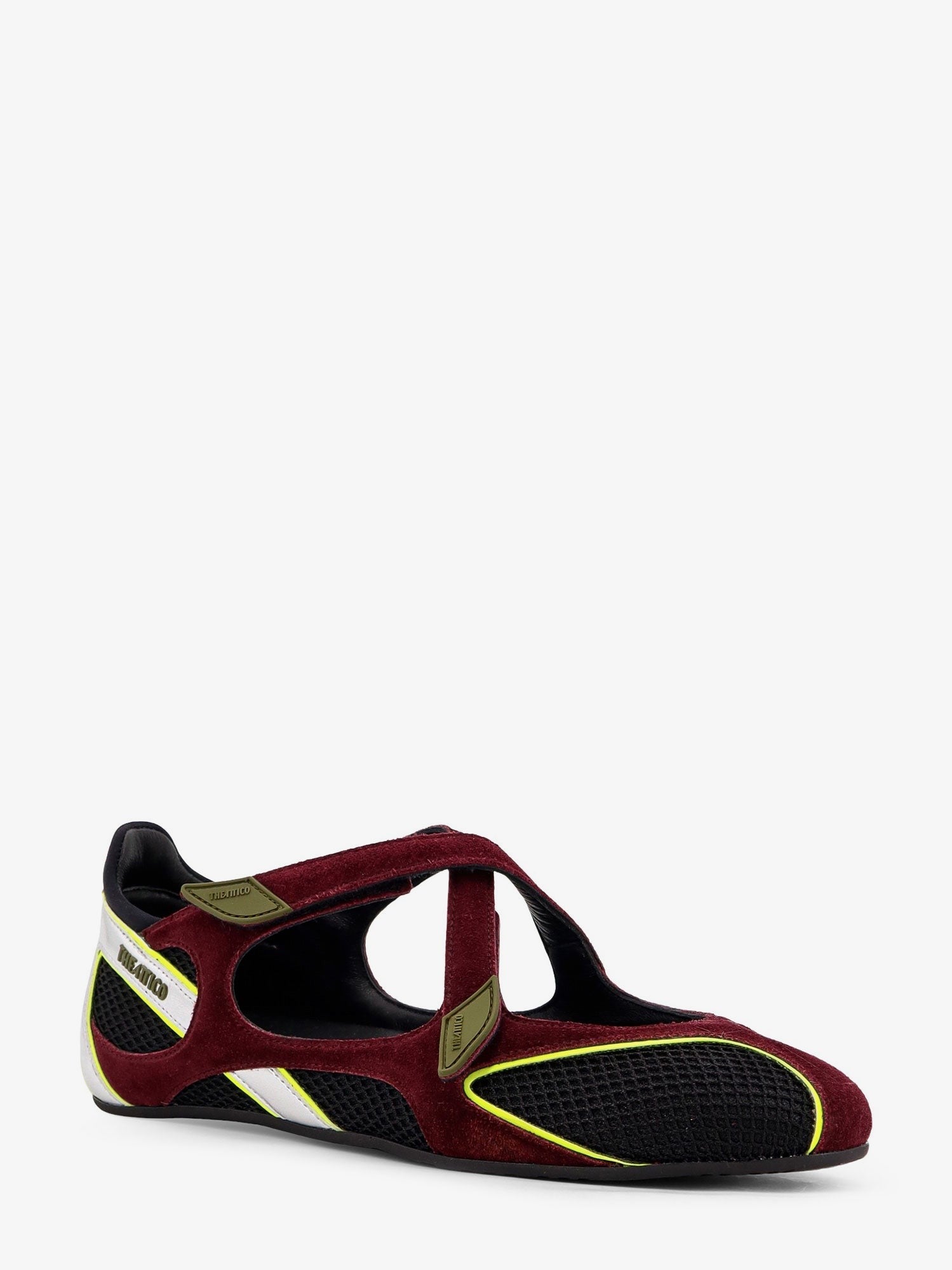 The Attico Foor 01 mesh and suede Ballerinas Flat