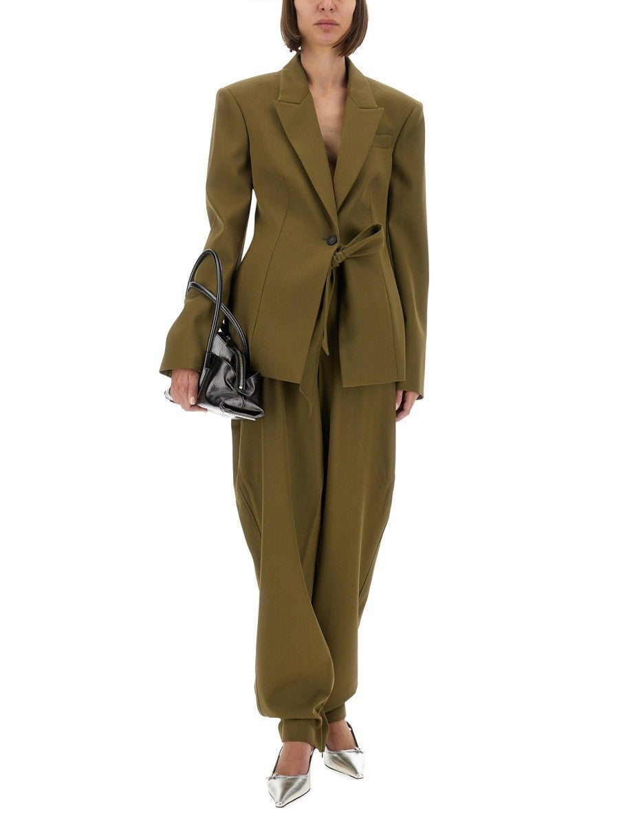 The Attico GABARDINE LONG PANTS