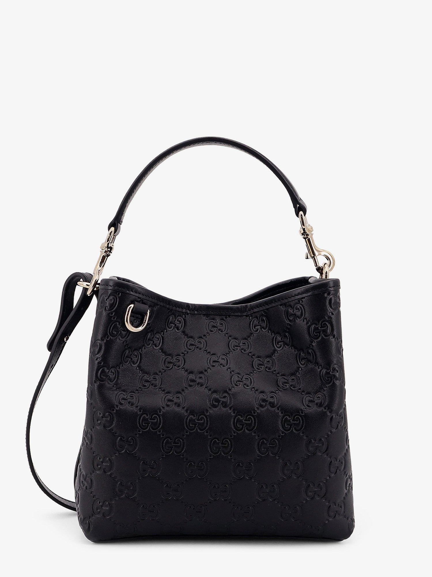 Gucci GG Emblem hinkväska i läder