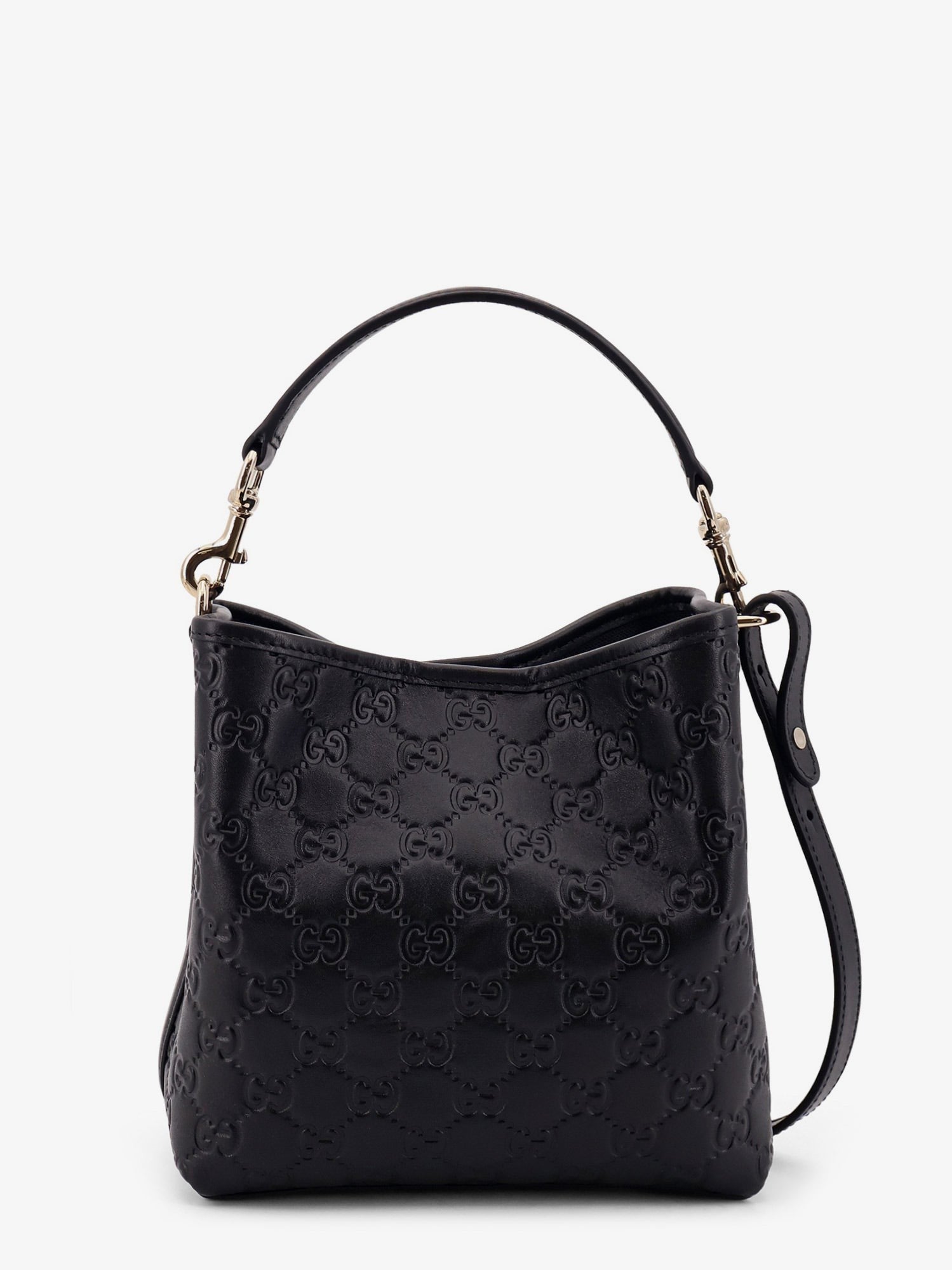 Gucci GG Emblem hinkväska i läder