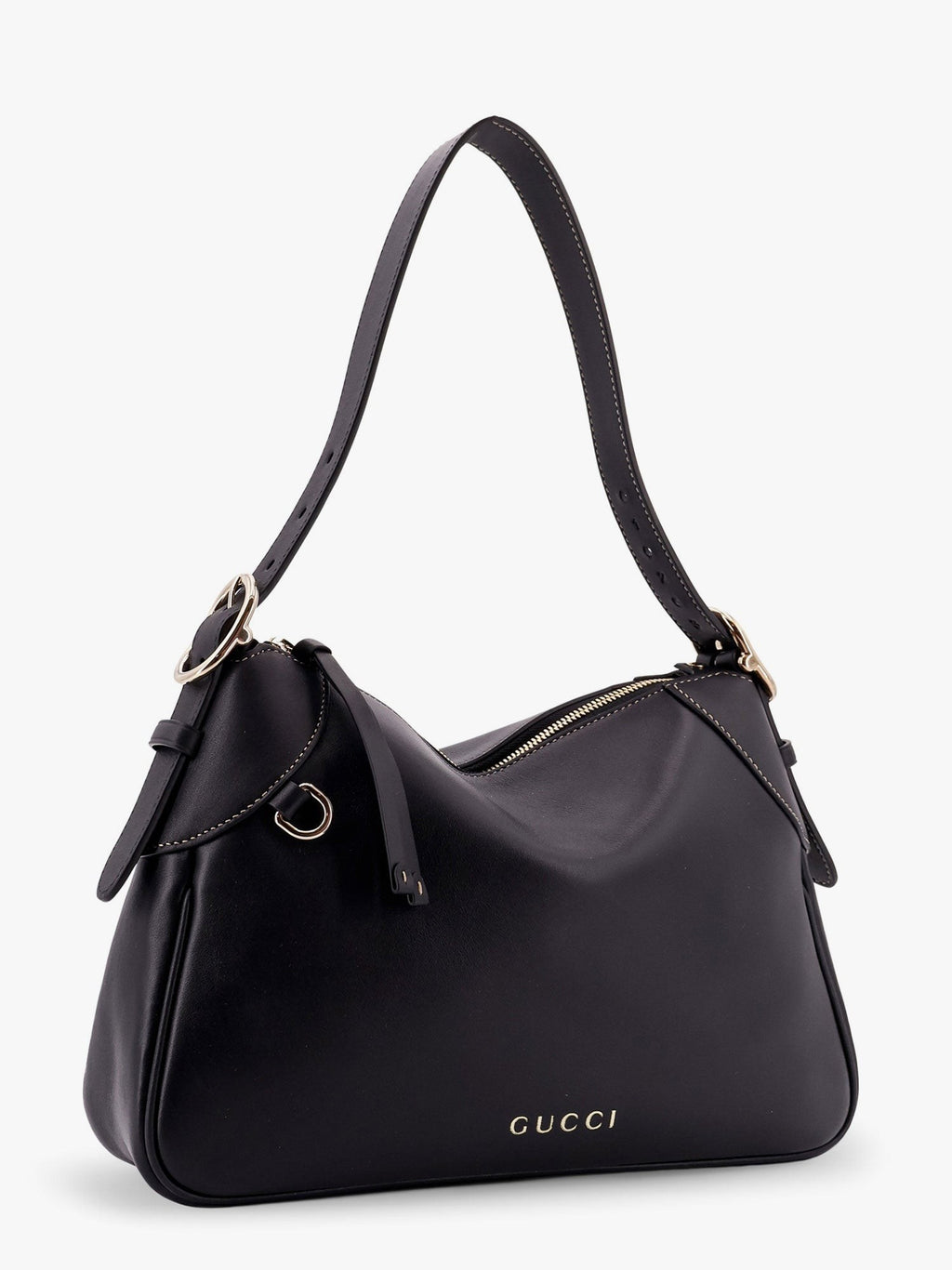 Gucci GG Emblem Lederschultertasche