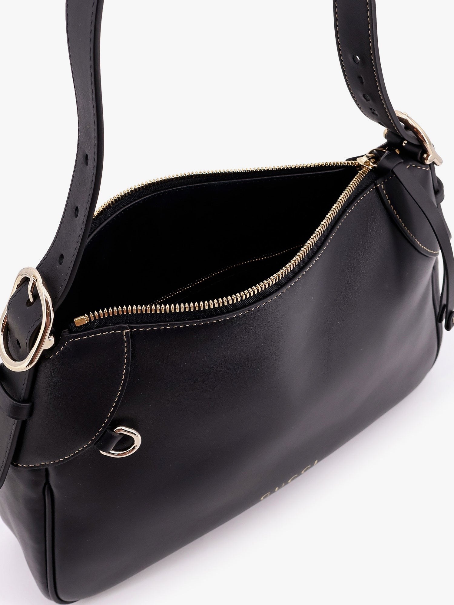 Gucci GG Emblem Lederschultertasche