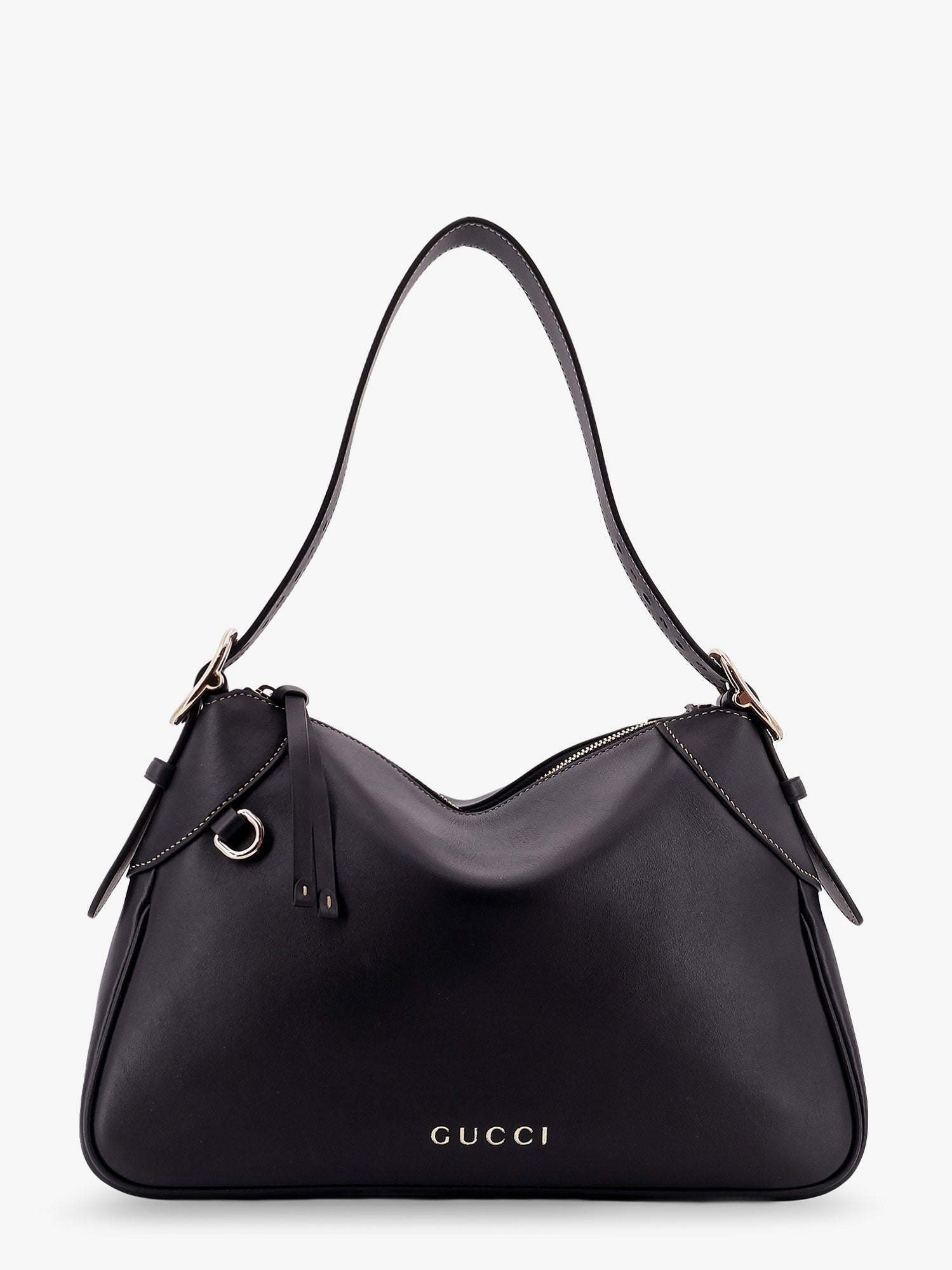 Gucci GG Emblem Lederschultertasche