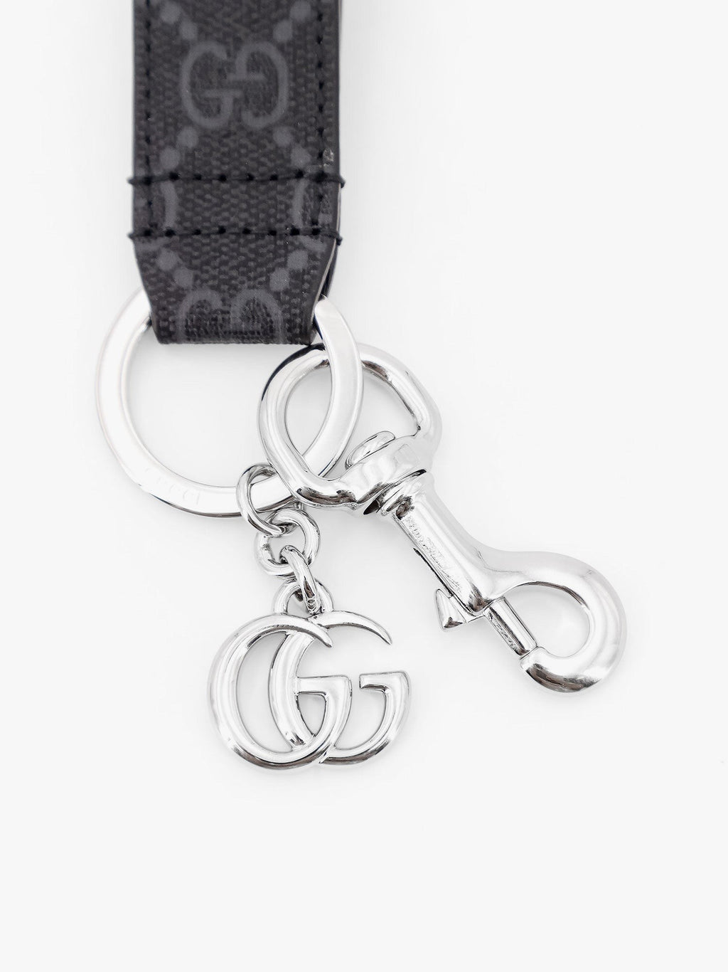 Gucci Gg supreme nyckelring i tyg