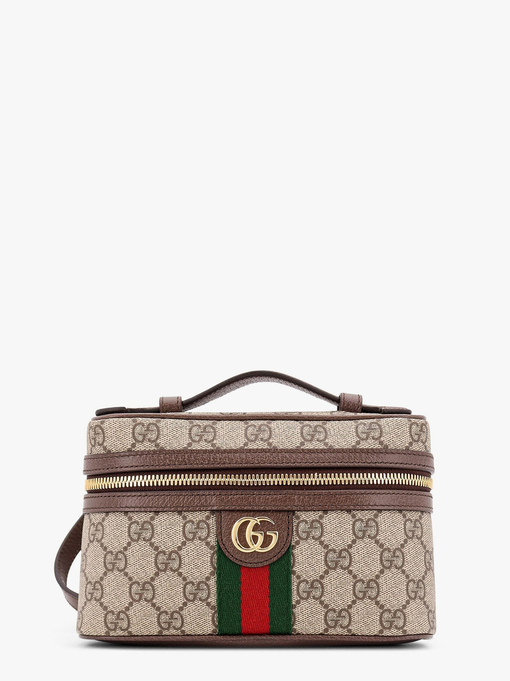 Gucci GG Supreme fabric shoulder bag with leather inserts