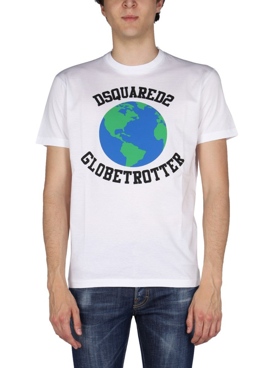 Dsquared2 CAMISETA "GLOBETROTTER" CON ESTAMPADO