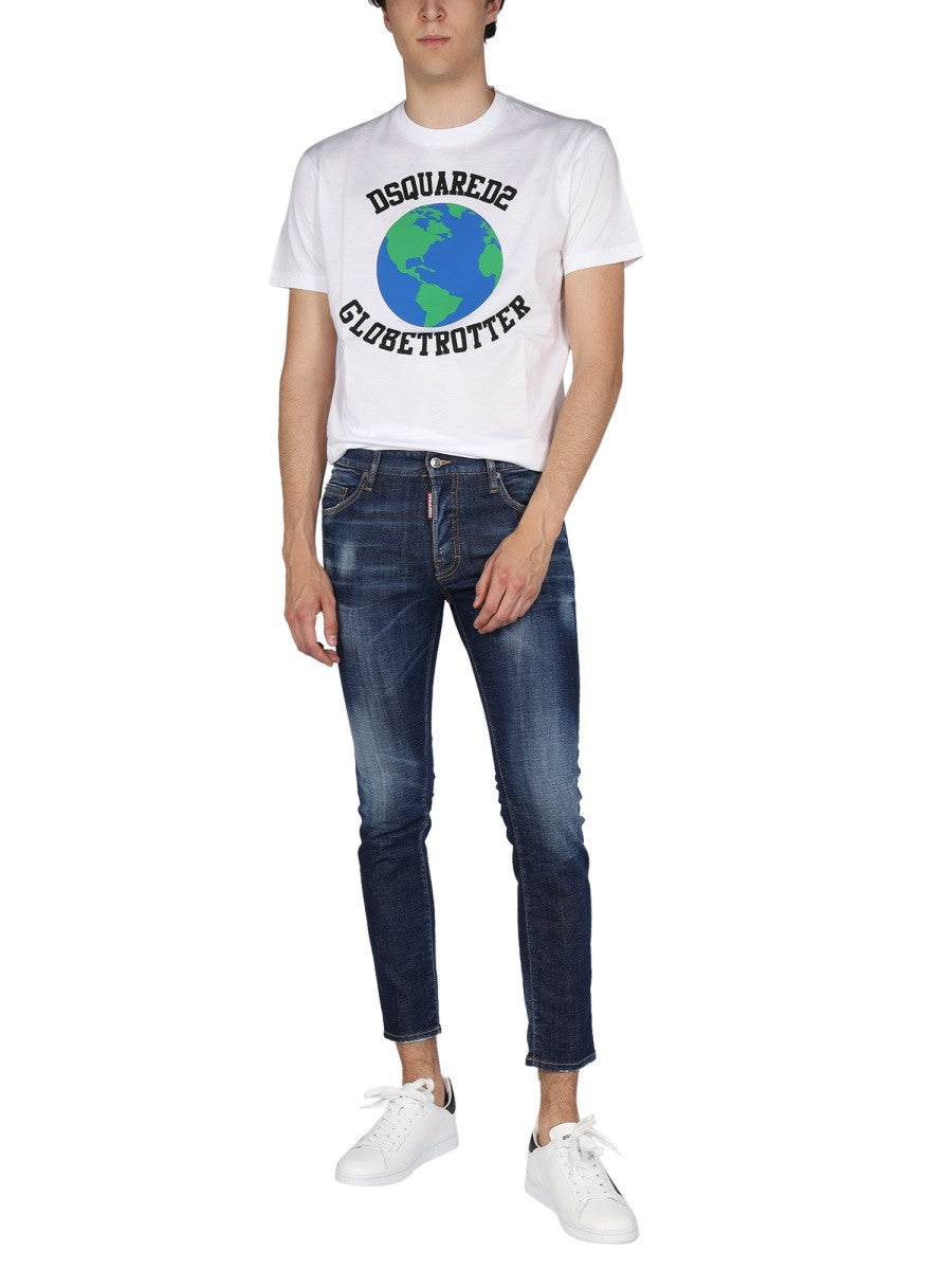 Dsquared2 CAMISETA "GLOBETROTTER" CON ESTAMPADO