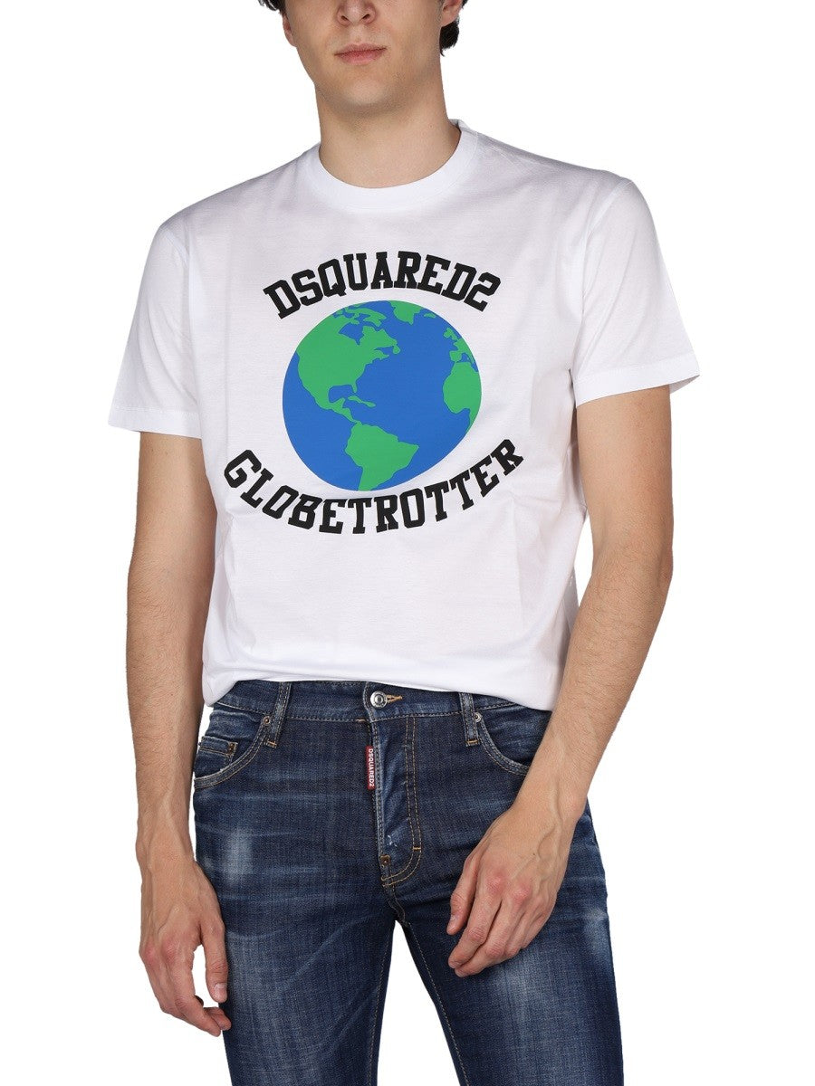 Dsquared2 CAMISETA "GLOBETROTTER" CON ESTAMPADO