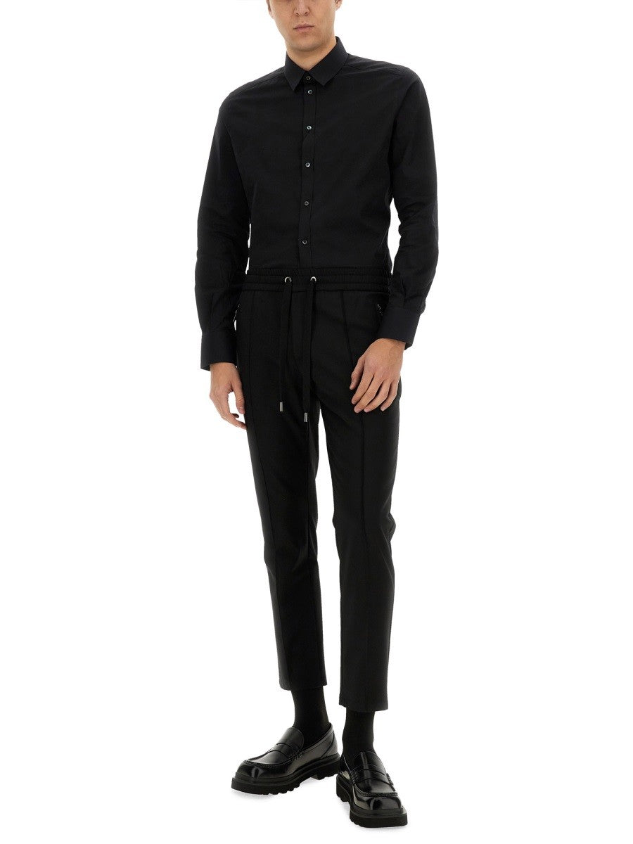 Dolce & Gabbana GOLD POPLIN STRETCH SKJORTE