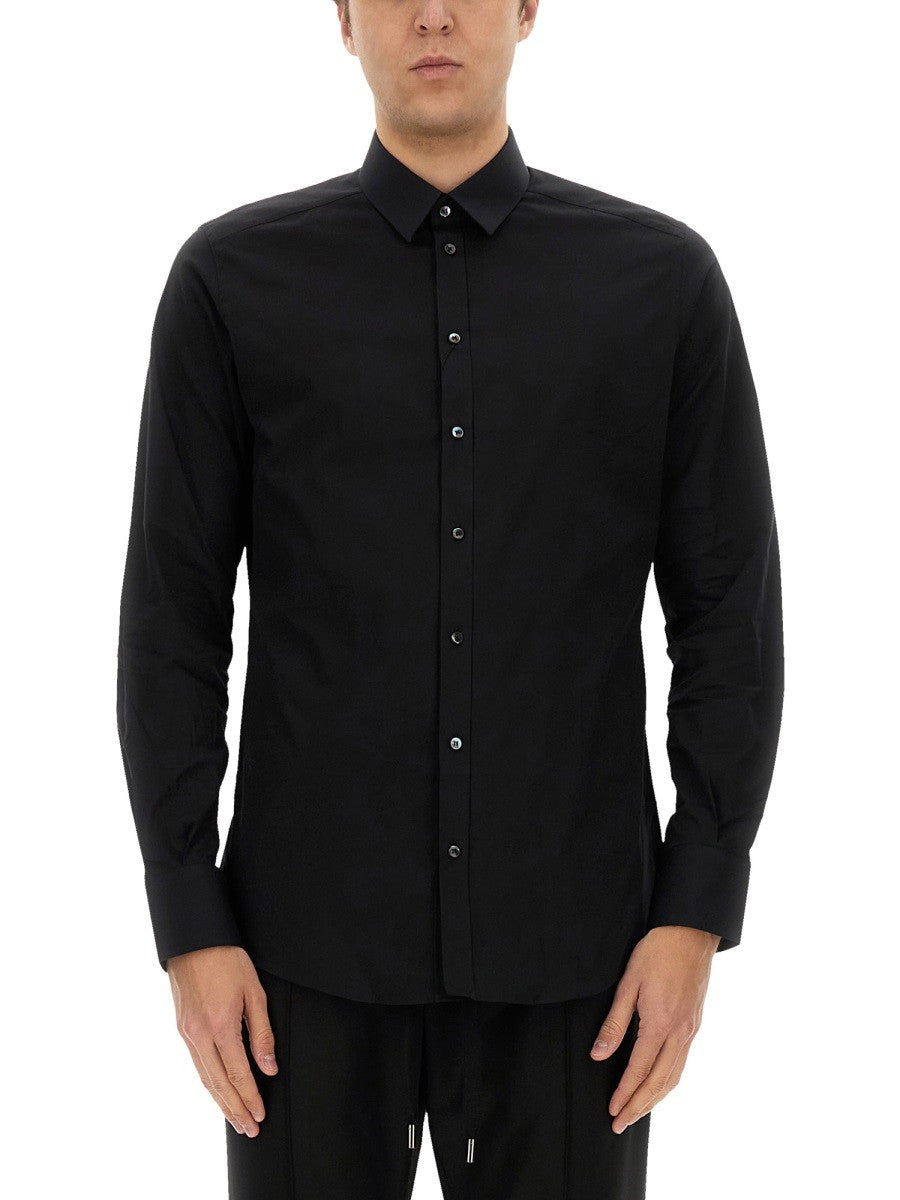 Dolce & Gabbana GOLD POPLIN STRETCH SKJORTE